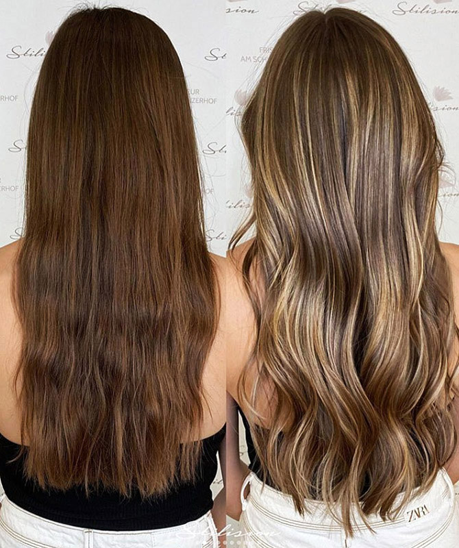 Balayage Ergebnis bei Stilision